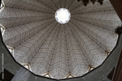 ceiling of church