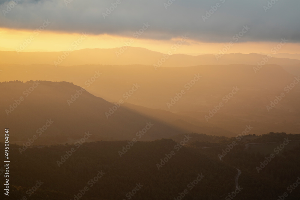 Fototapeta premium Layers of mountains landscape