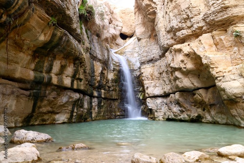 waterfall in desert