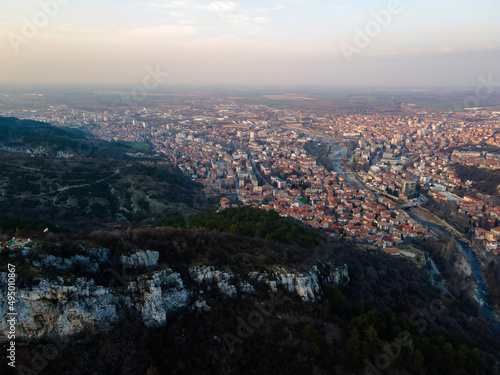 Aerial sunset view of Rhodope Mountains, Bulgaria © Stoyan Haytov