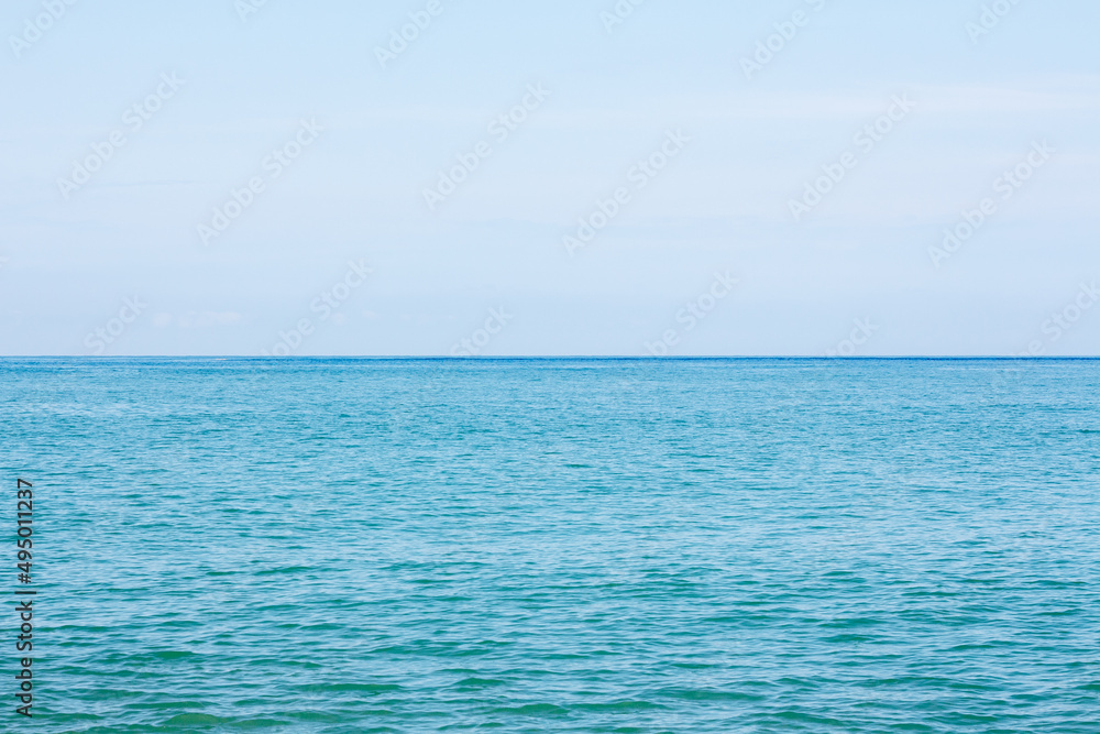 Blue ocean and blue sky peaceful summer background for copy space. Blue ocean and blue sky peaceful summer background for copy space.
