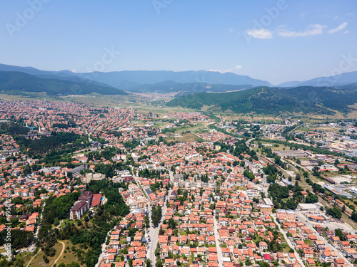 Aerial view of famous spa resort of Velingrad, Bulgaria photo