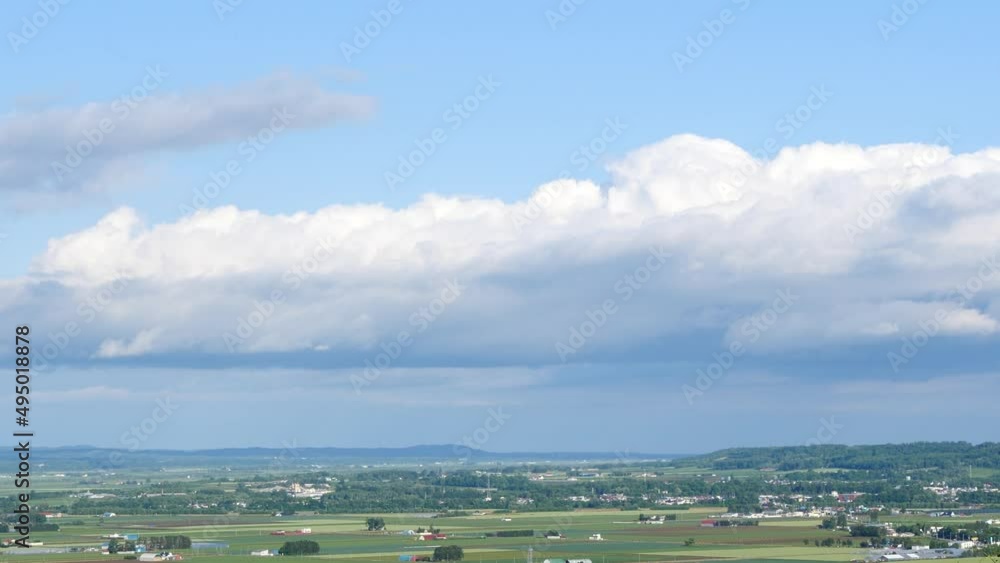 The cityscape and mountains of Obihiro seen from the Tokachigaoka Observatory in Hokkaido. The cityscape and mountains of Obihiro seen from the Tokachigaoka Observatory in Hokkaido.