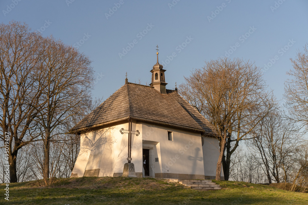 small Roman Catholic church on Lasota Hill in Podgórze, Cracow