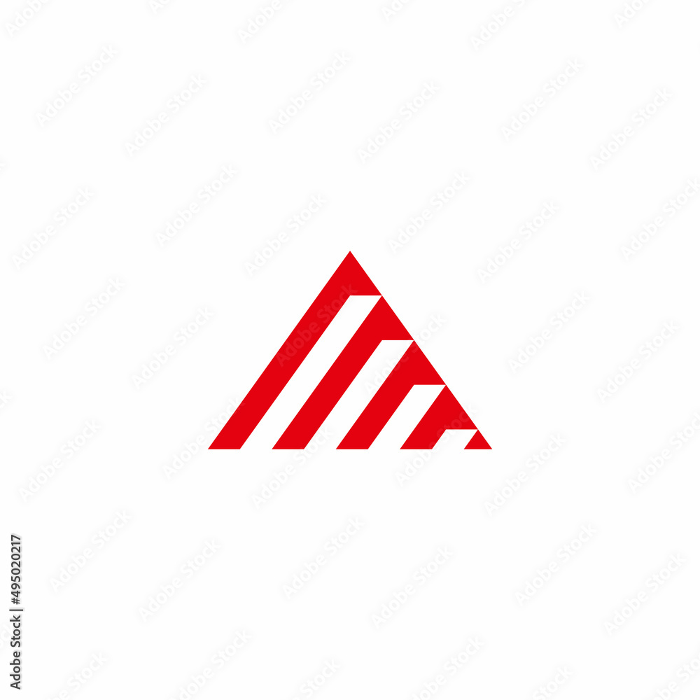 triangles stripes letter r abstract geometric logo vector triangles stripes letter r abstract geometric logo vector