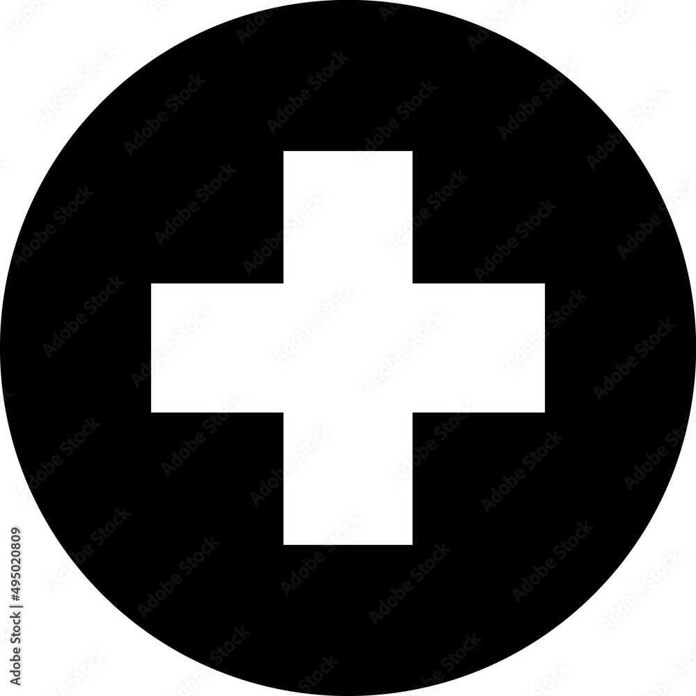 Medical cross. black flat icon. Illustration symbol on white background.eps Medical cross. black flat icon. Illustration symbol on white background.eps