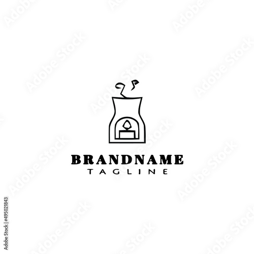 cauldron logo icon design template vector illustration