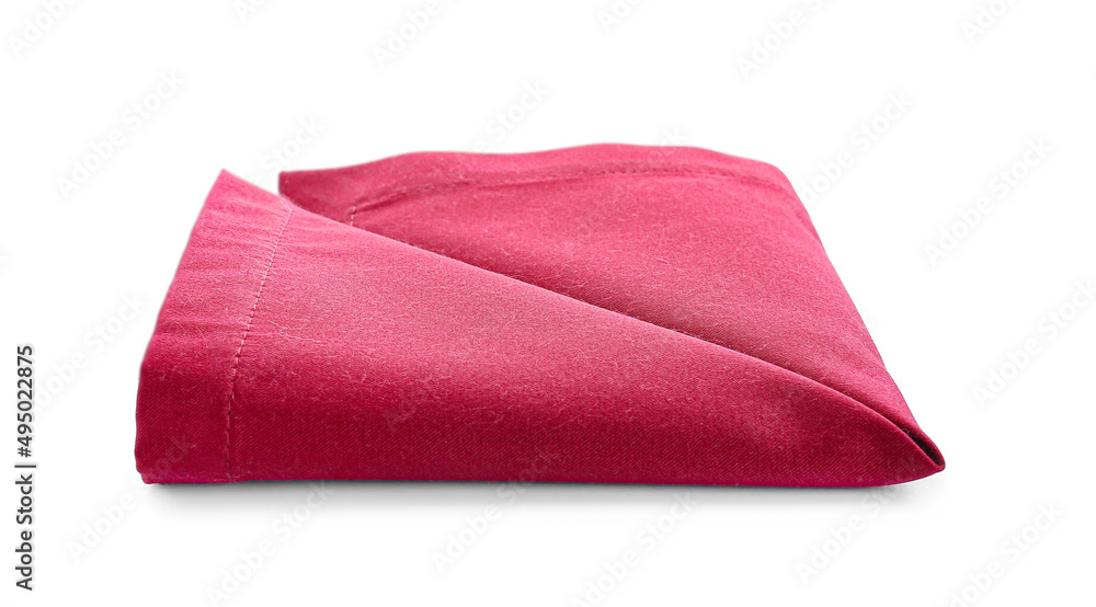 Clean napkin isolated on white Clean napkin isolated on white