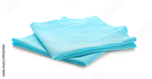 Clean napkins isolated on white