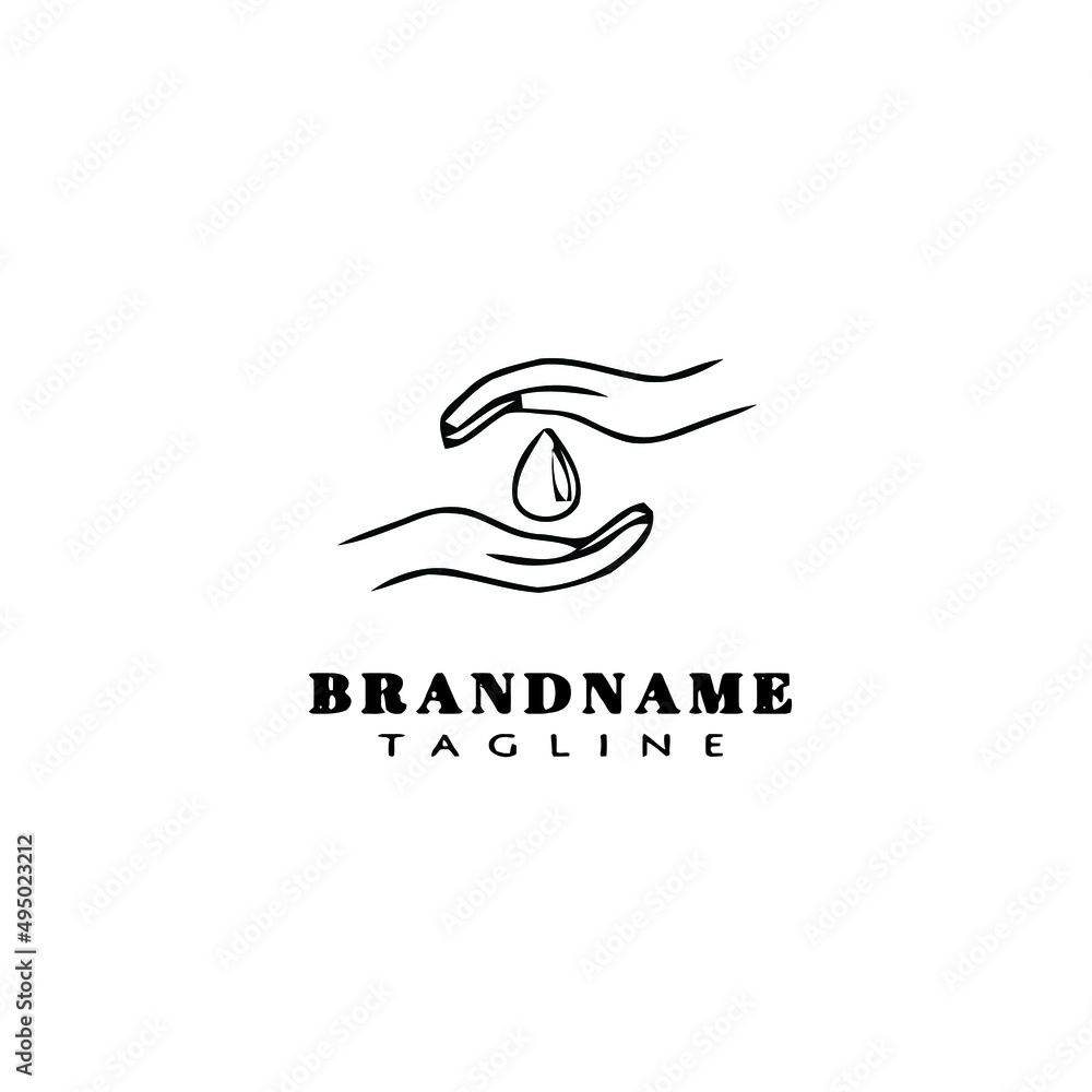 healing hand logo cartoon icon design template black isolated vector illustration healing hand logo cartoon icon design template black isolated vector illustration