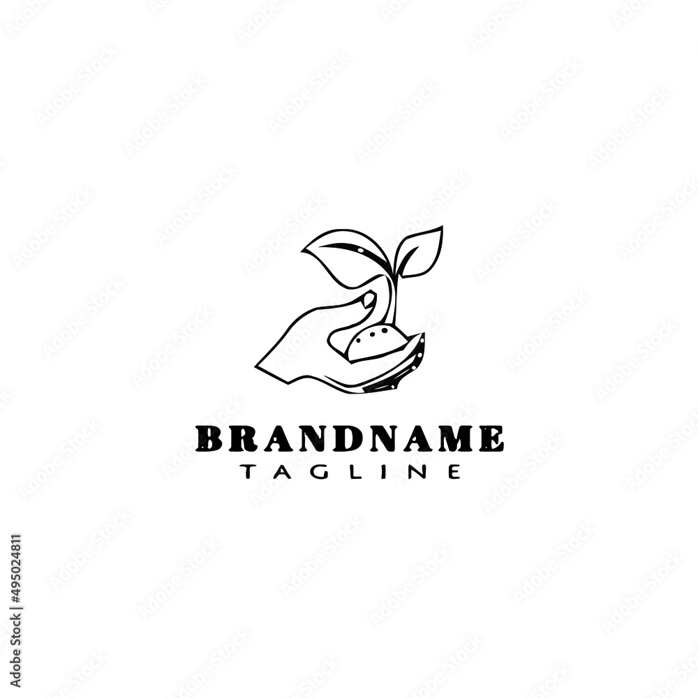 healing hand logo cartoon icon design template black isolated vector illustration healing hand logo cartoon icon design template black isolated vector illustration