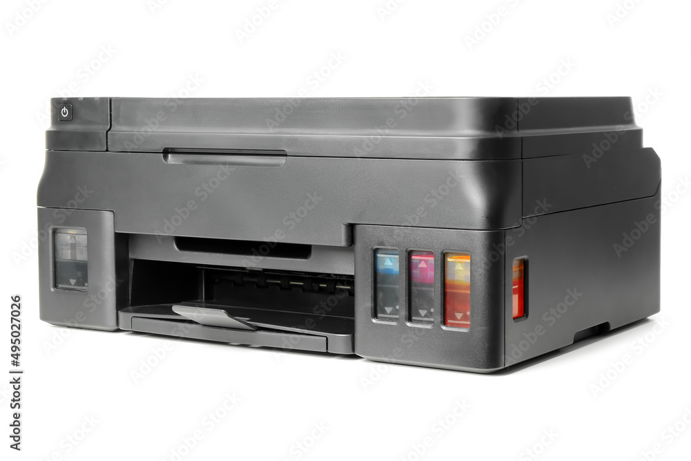 Printer isolated on white background Printer isolated on white background