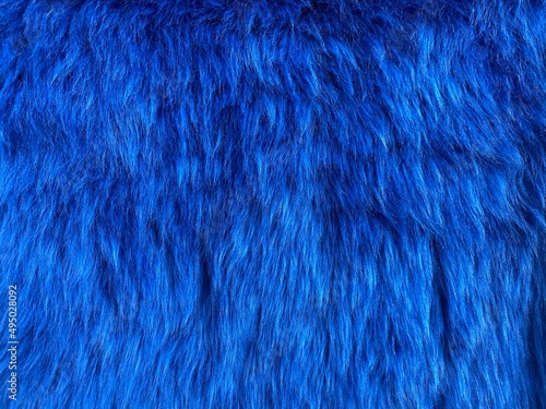 Natural fur. Long hair fur for background or texture. Texture of fluffy fur for designers. Close-up fragment wool. Wool texture. Natural sheepskin rug background.