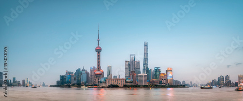 Shanghai urban architecture landscape night