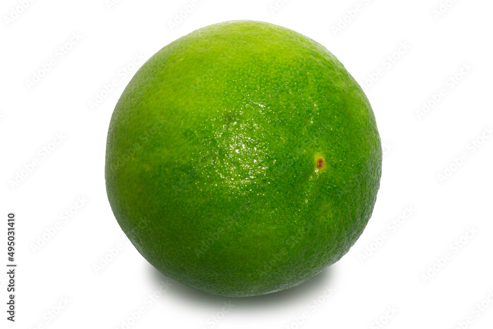 lime isolated on white background. lime isolated on white background.