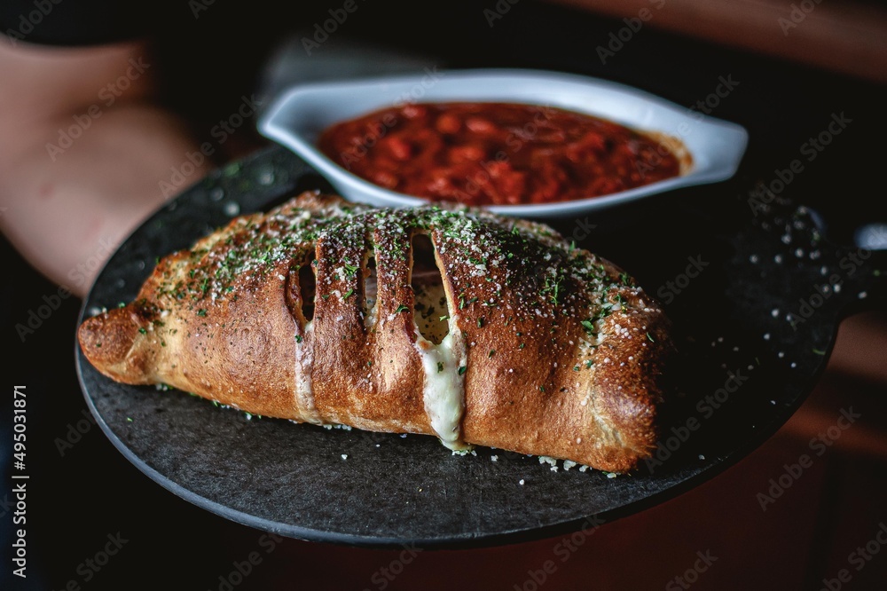 Our Calzones are made with fresh Ricotta and Mozzarella Cheeses, your