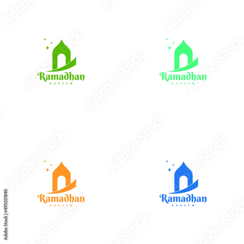 Ramadan logos. You can use it for events in the month of Ramadan.. Mosque logo