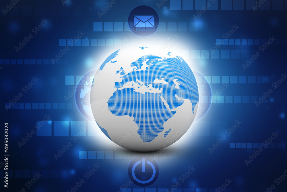 3d illustration of Data sharing concept 3d illustration of Data sharing concept