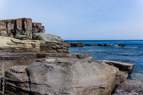 seascape and stones. Vladivostok, Cape Tobizin