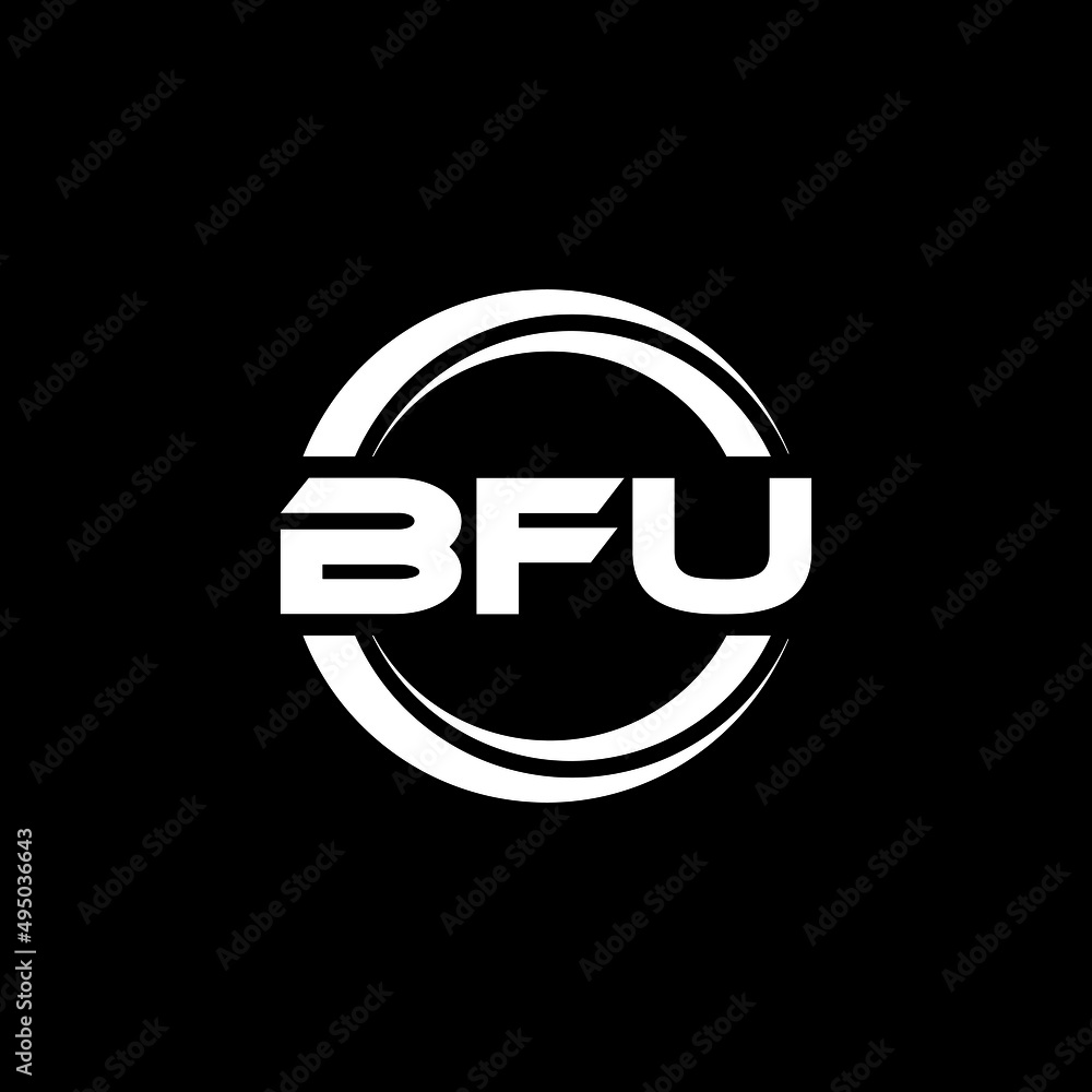 BFU letter logo design with black background in illustrator, vector logo modern alphabet font overlap style. calligraphy designs for logo, Poster, Invitation, etc. BFU letter logo design with black background in illustrator, vector logo modern alphabet font overlap style. calligraphy designs for logo, Poster, Invitation, etc.