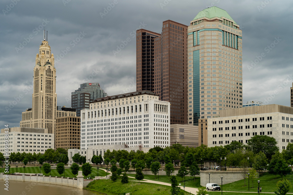 Obraz premium downtown city