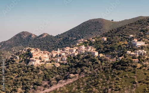 The village of Belgodere in the Balagne region of Corsica