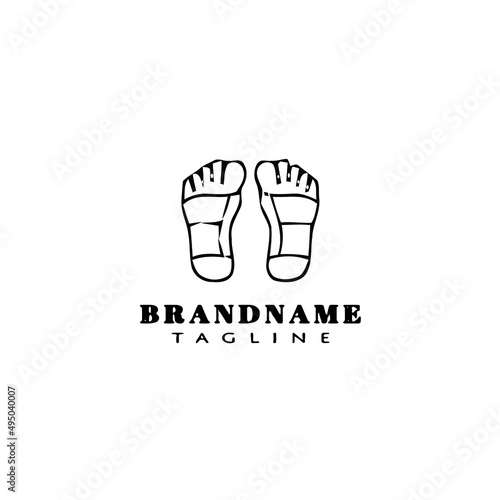 foot logo design template icon vector illustration