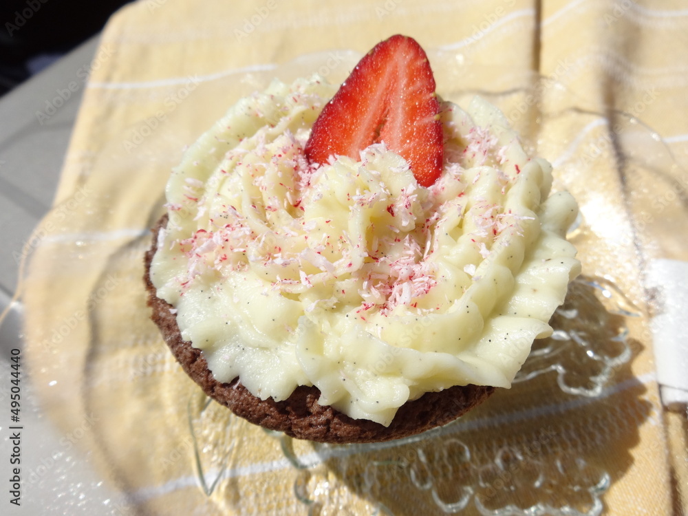 Strawberry and Cream Cupcake Strawberry and Cream Cupcake