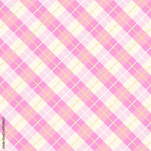 pink and yellow plaid