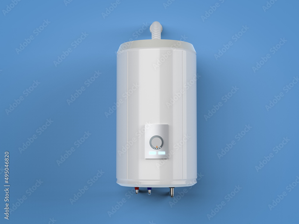 Fotografie Boiler or water heater on wall