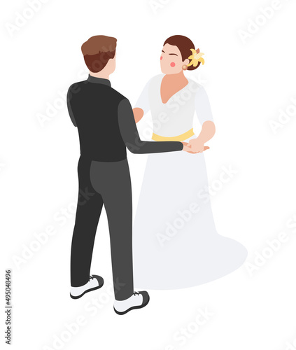 Bridegroom Dance Isometric Composition
