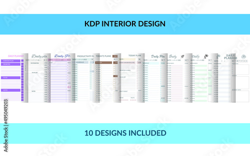 KDP Interior Template for Daily Planner