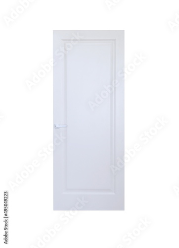 Fototapeta Naklejka Na Ścianę i Meble -  the door in the house with a beautiful handle. it's nice to open and close the door. modern design, expensive and beautiful door fittings