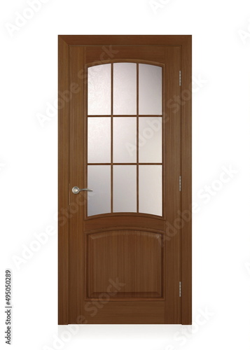the door in the house with a beautiful handle. it s nice to open and close the door. modern design  expensive and beautiful door fittings