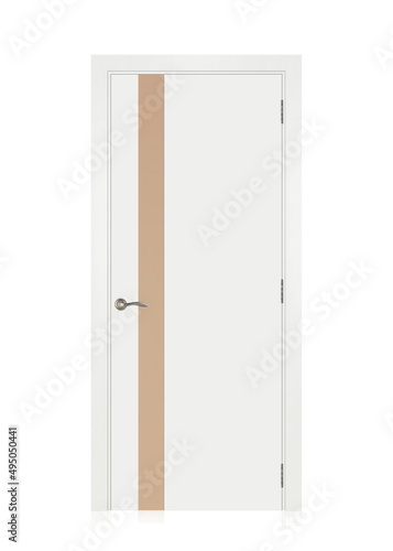 the door in the house with a beautiful handle. it s nice to open and close the door. modern design  expensive and beautiful door fittings