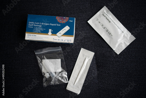 Covid-19, SARS CoV 2 antigen test kit for self testing photo