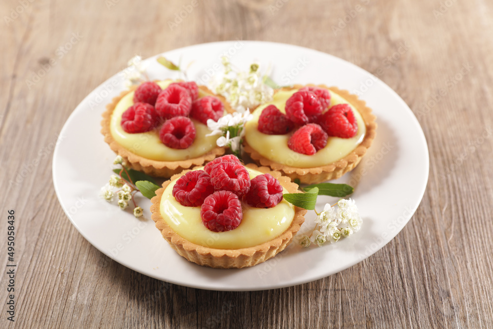 delicious lemon tart and raspberries delicious lemon tart and raspberries
