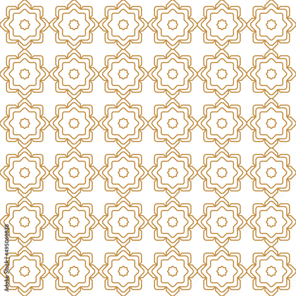 Arabic oriental patterns. White and gold background with Arabic ornaments. Patterns, backgrounds and wallpapers for your design. Textile ornament.