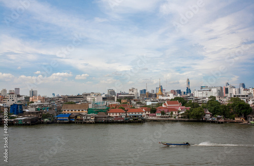 Chao Phraya River include long tail boat, is the major river in Thailand