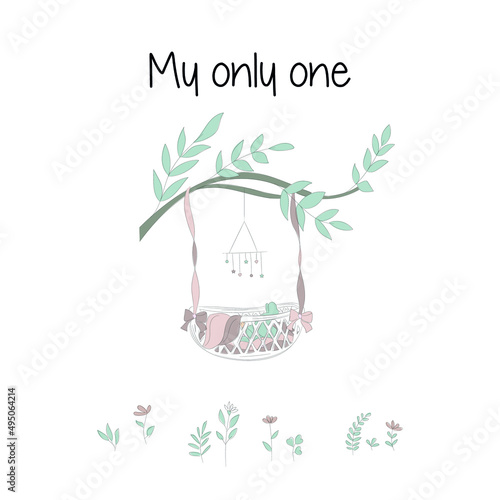My only one baby card