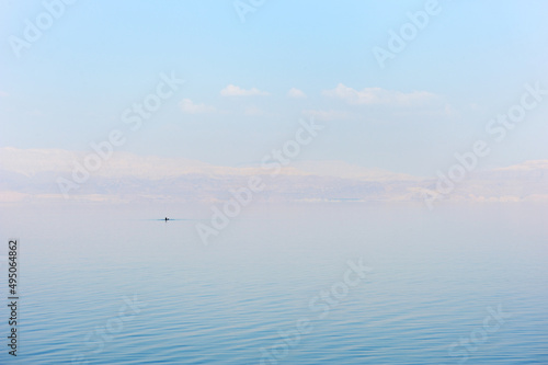 The coast of the Dead Sea near Ein Gedi nature reserve in Israel