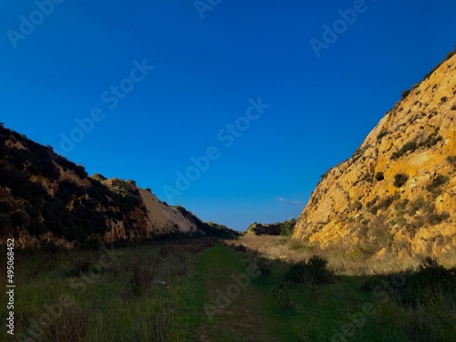 sunset over the mountain