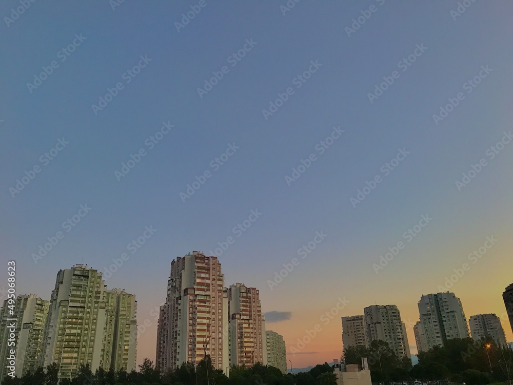 Obraz premium city downtown