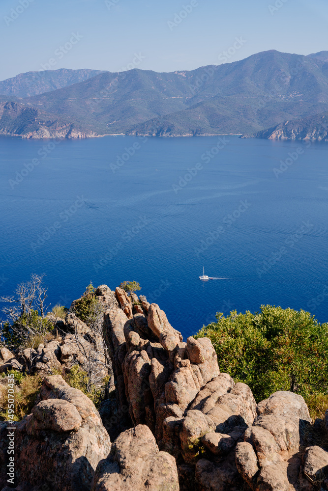 Φωτογραφία Scandola Natural Reserve, Corsica Island. Seascape, south France