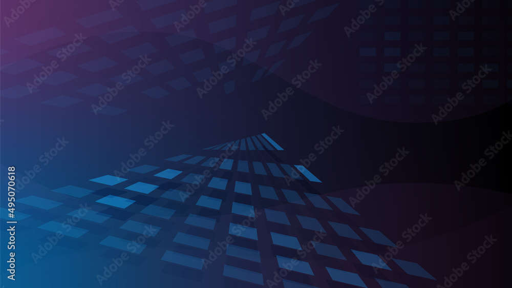 Obraz premium Rectangle abstract blue background