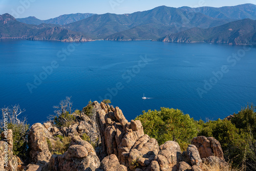 Scandola Natural Reserve, Corsica Island. Seascape, south France