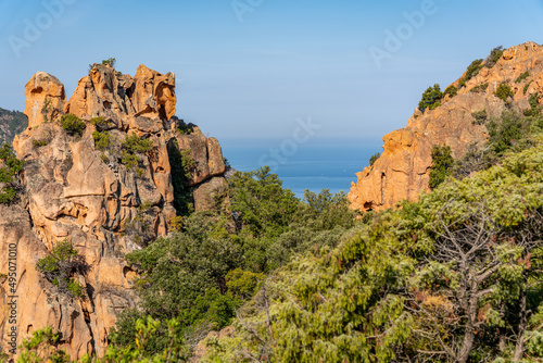 Scandola Natural Reserve, Corsica Island. Seascape, south France © ronnybas