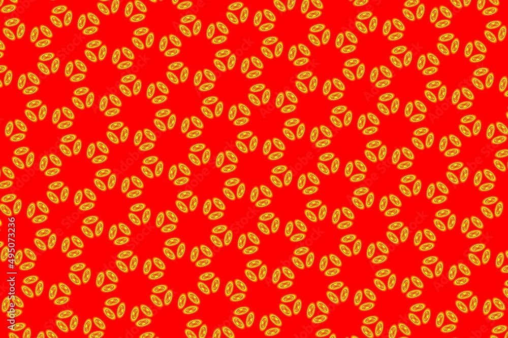 Geometric pattern in the colors of the national flag of Kyrgyzstan. The colors of Kyrgyzstan. Geometric pattern in the colors of the national flag of Kyrgyzstan. The colors of Kyrgyzstan.