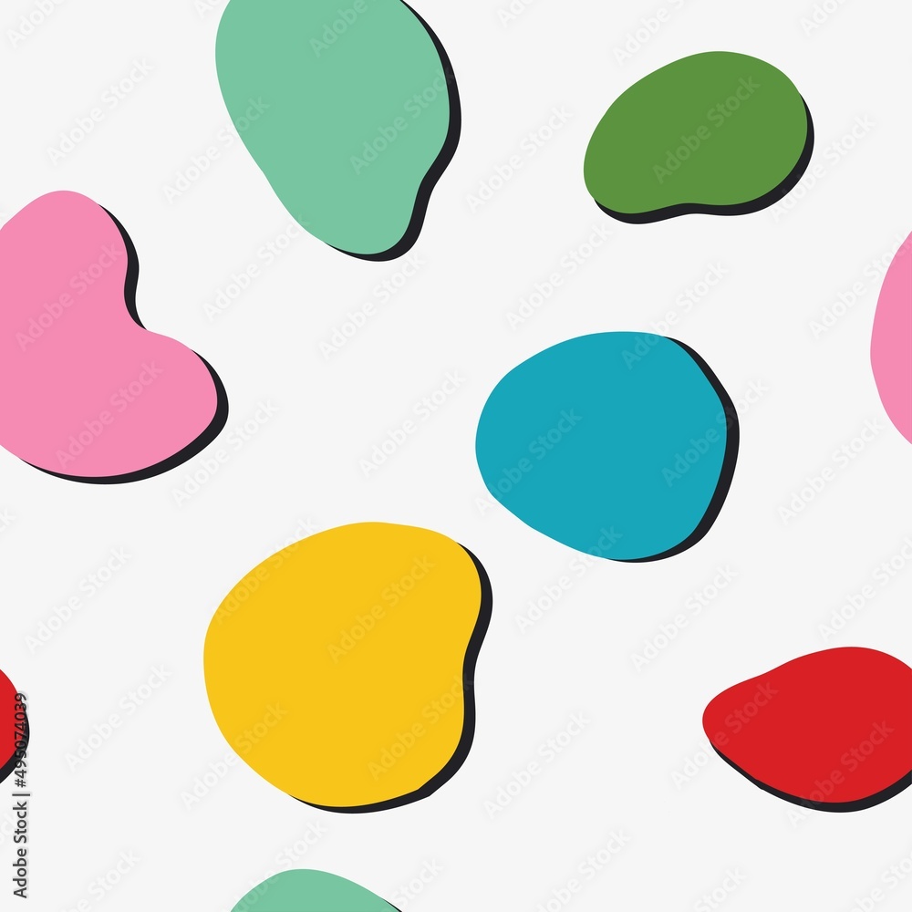 The seamless bright pattern of multicolored liquid shapes. Samples for printing on fabric, postcards, souvenirs, paper, websites. Flat modern background. The seamless bright pattern of multicolored liquid shapes. Samples for printing on fabric, postcards, souvenirs, paper, websites. Flat modern background.