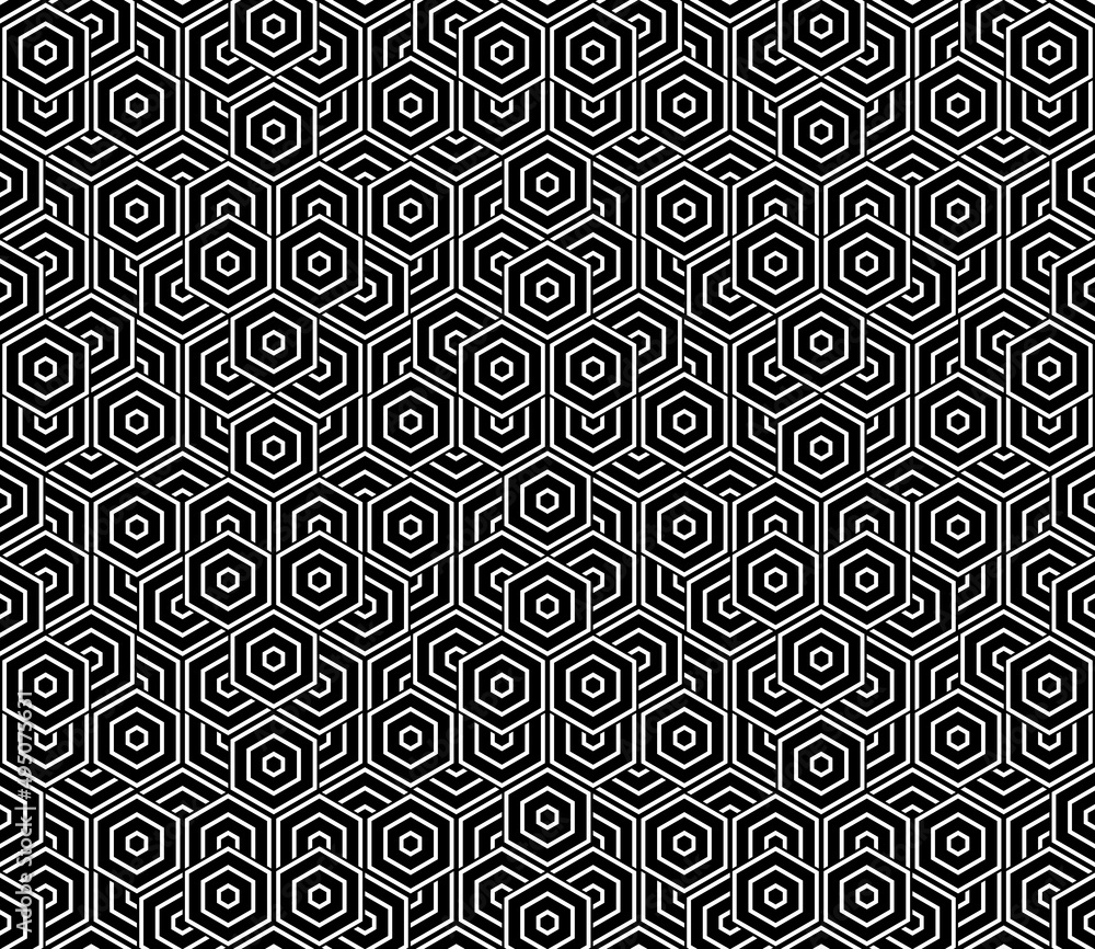 Abstract geometric pattern. A seamless vector background. White and black ornament. Graphic modern pattern. Simple lattice graphic design Abstract geometric pattern. A seamless vector background. White and black ornament. Graphic modern pattern. Simple lattice graphic design
